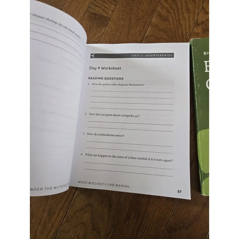 NOEO Biology 2 Lab Manual, Experiment, & Instructors Guide Grades 4-6 Homeschool